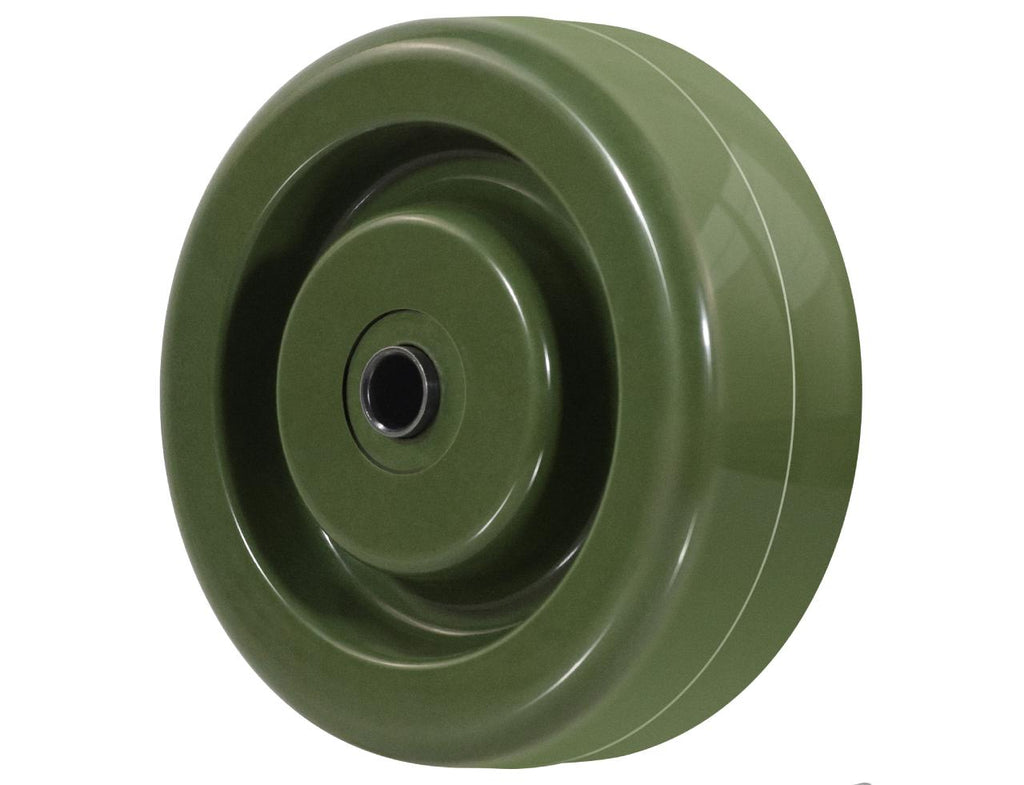 Nylon&Glass Caster Wheels - High Temperature Resistance: -40° F to +475° F, Roller Bearing-1/2" Bore, Duty-800LB Capacity