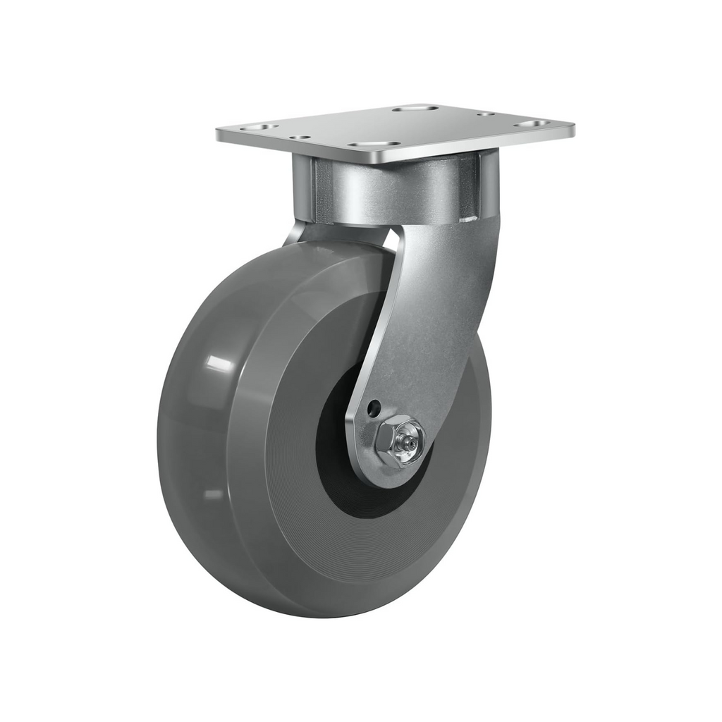 Kingpinless Solid Elastomer Heavy Duty Casters