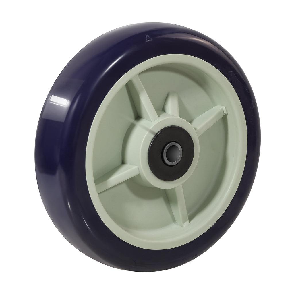 2" Wide Polyurethane on Polypropylene Wheels