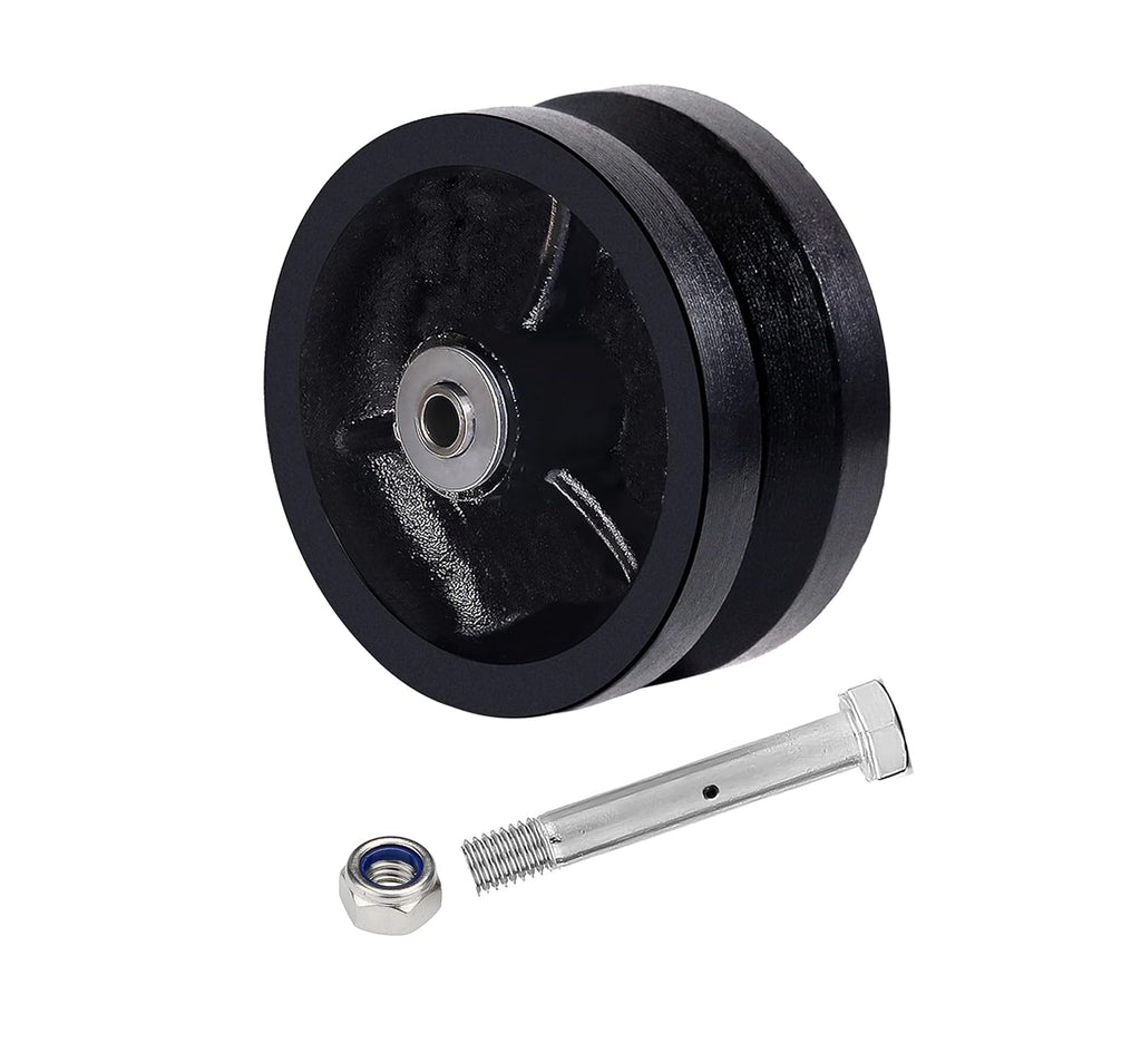 V-Groove Wheel - cast Iron Wheel,Capacity up to 600 Lb. Use for Slide Gate,Rolling Door with V-Track